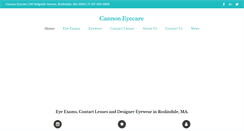 Desktop Screenshot of cannoneyecare.com