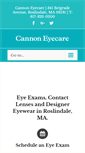 Mobile Screenshot of cannoneyecare.com
